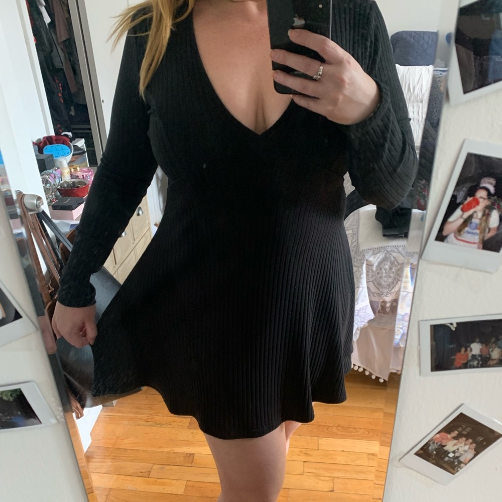 Black skater dress